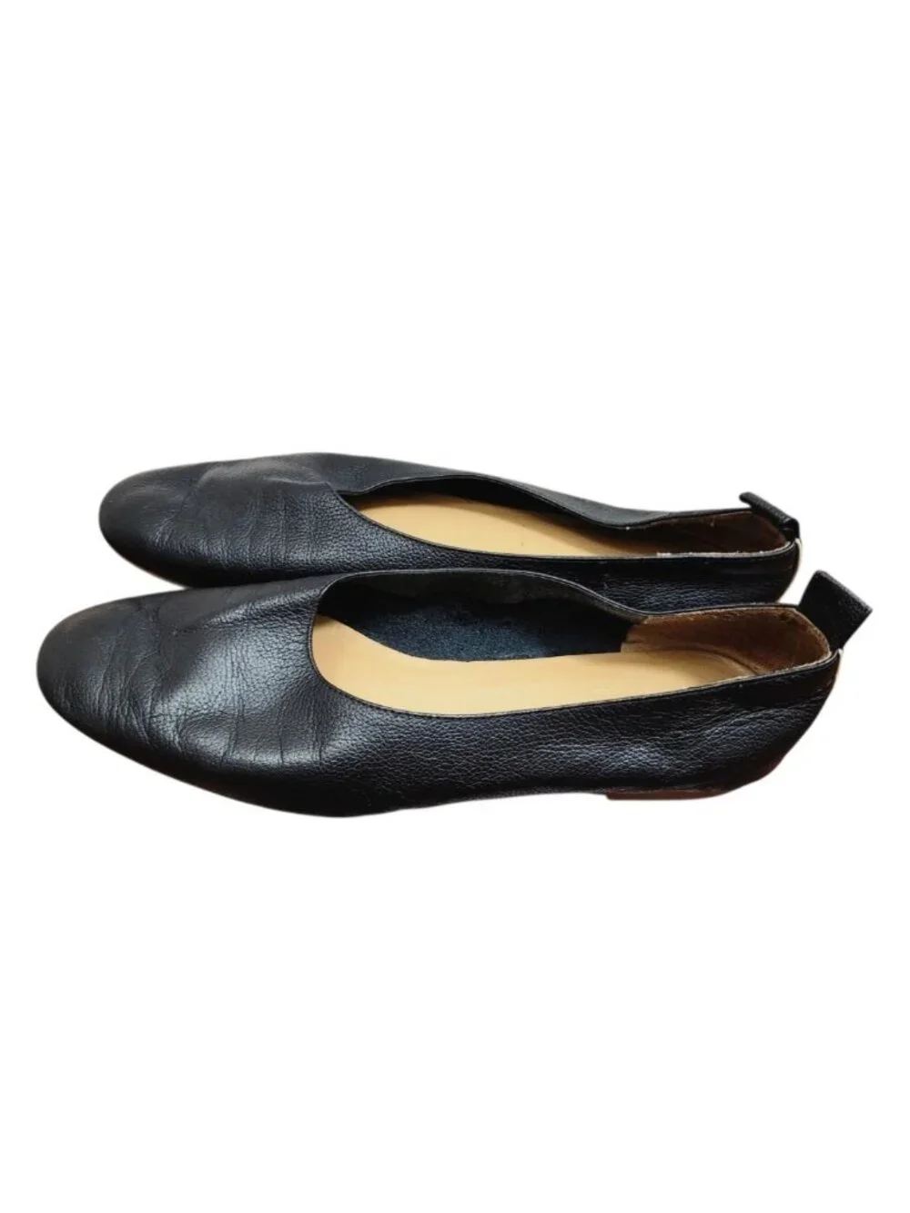 Everlane The Day Glove Ballet Flats Black Leather Slip On Shoes Women's US 7
